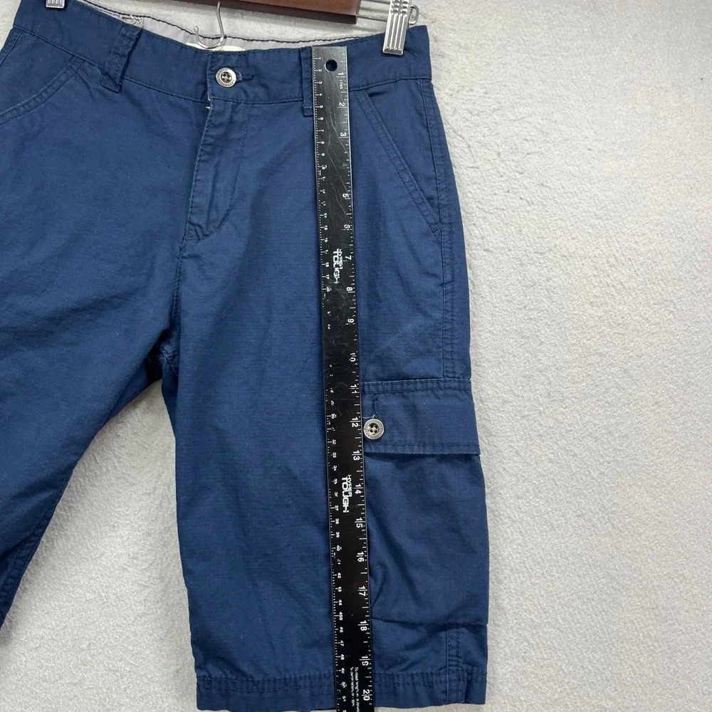 Levis Cargo Shorts Boys 14 Reg W27 Navy Ripstop Utility Casual Work Paratrooper